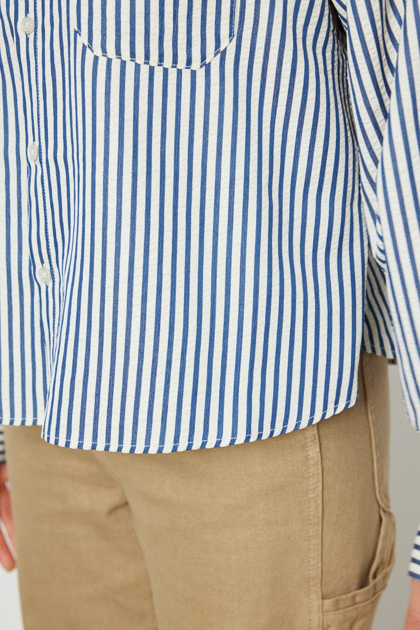 マルチパターンシャツ 柄NVY S