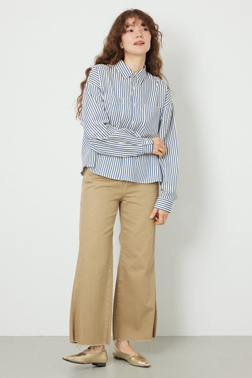 マルチパターンシャツ 柄NVY S