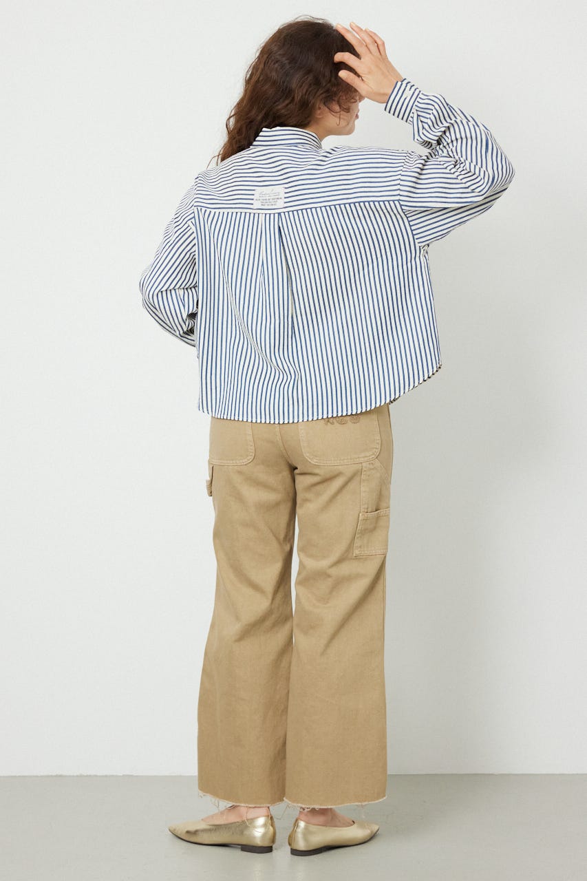 マルチパターンシャツ 柄NVY S