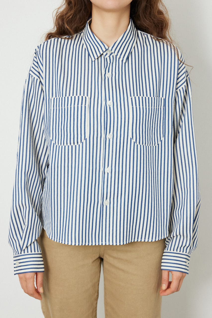 マルチパターンシャツ 柄NVY S