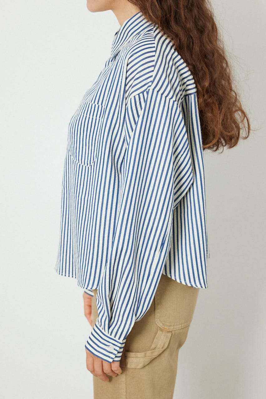 マルチパターンシャツ 柄NVY S