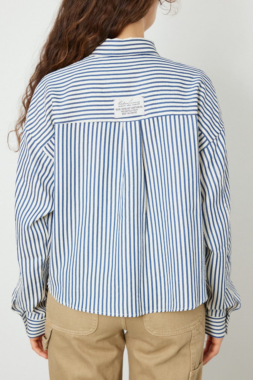 マルチパターンシャツ 柄NVY S