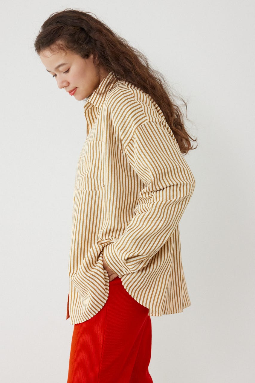 マルチパターンシャツ 柄YEL S