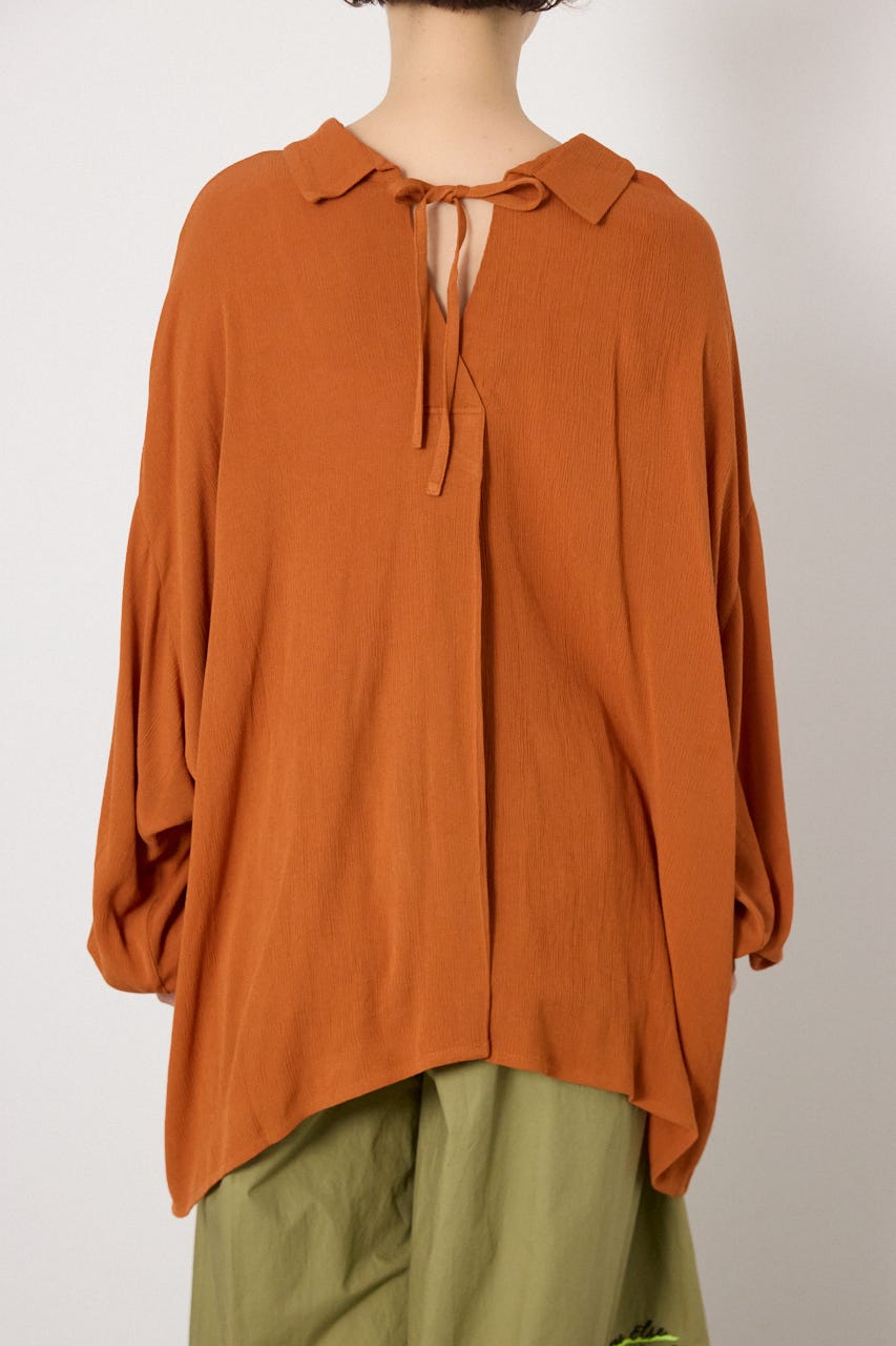 レーヨンクレープ2WAYシャツ D/ORG FREE