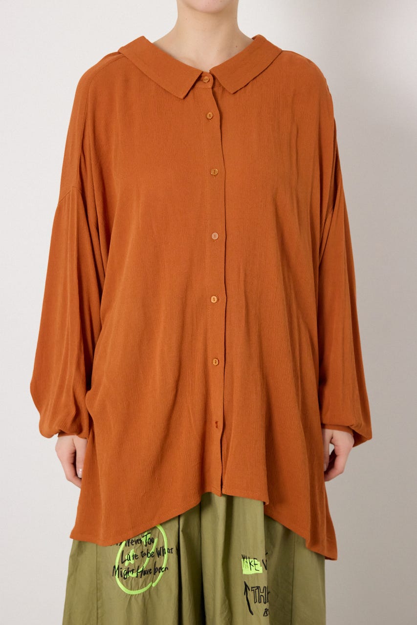 レーヨンクレープ2WAYシャツ D/ORG FREE