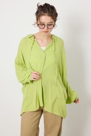 レーヨンクレープ2WAYシャツ