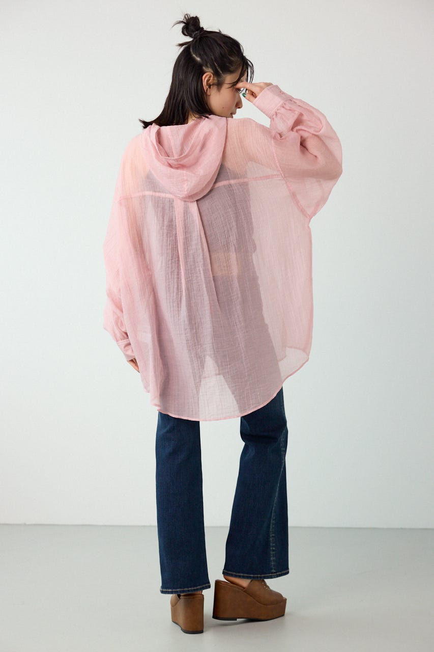 ワッシャーフーディーシャツ PNK FREE