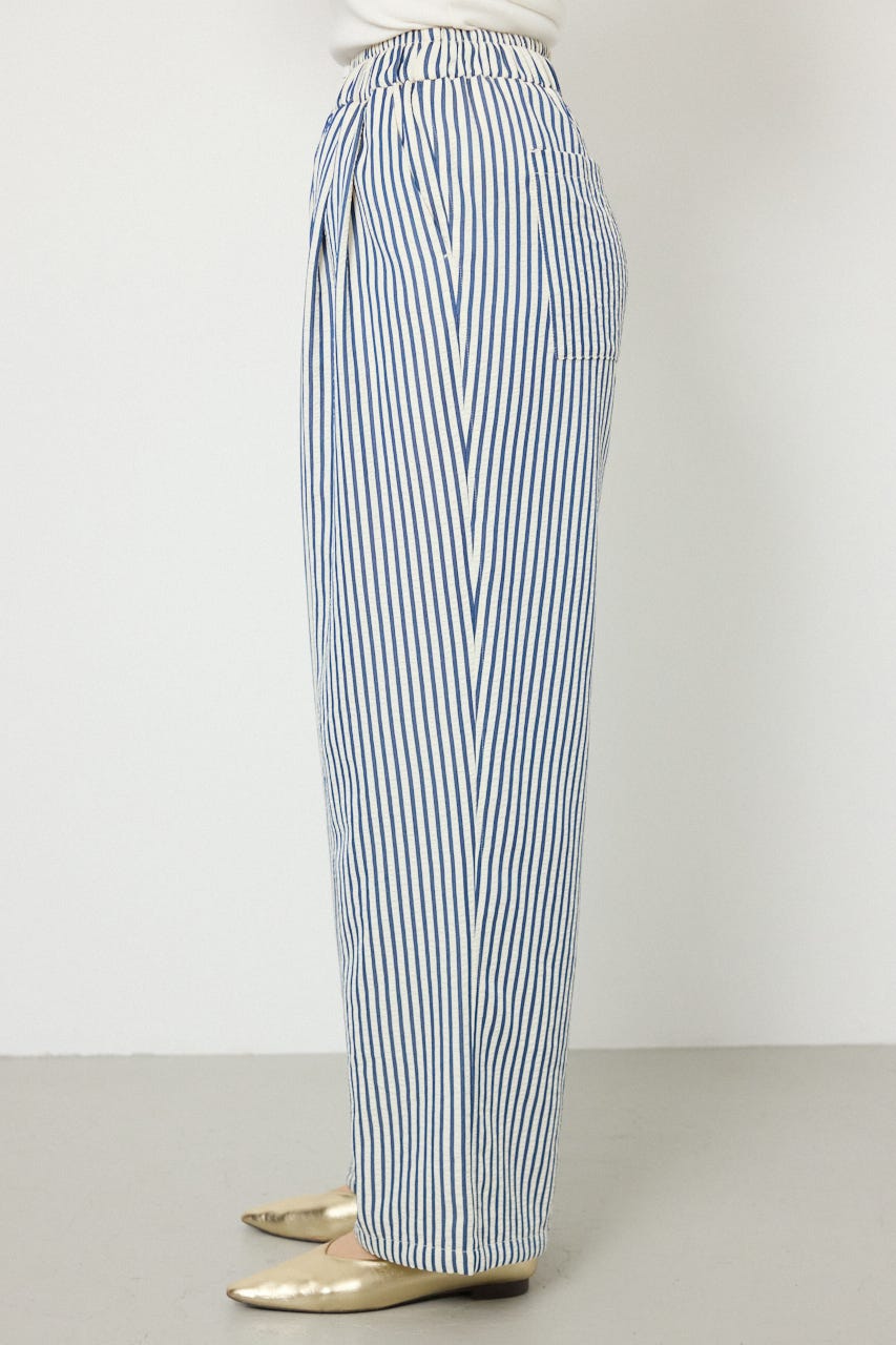 リラックスワイドパンツ 柄NVY FREE