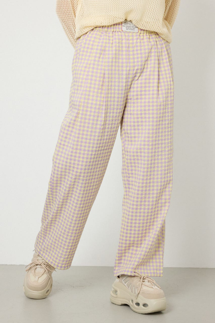 リラックスワイドパンツ 柄PUR FREE