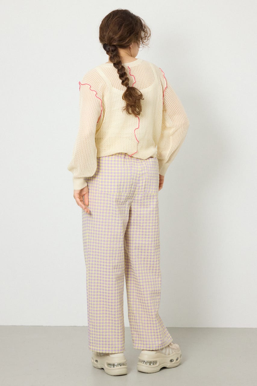 リラックスワイドパンツ 柄PUR FREE