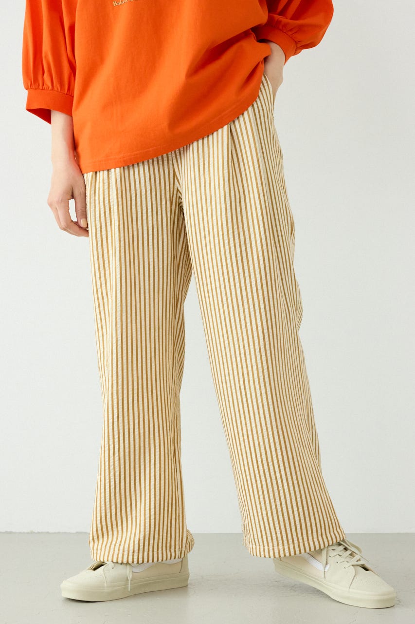 リラックスワイドパンツ 柄YEL FREE