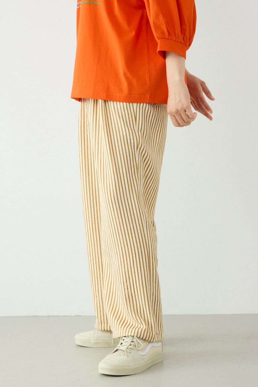 リラックスワイドパンツ 柄YEL FREE