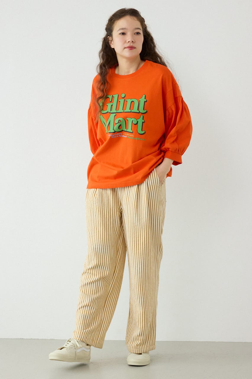 リラックスワイドパンツ 柄YEL FREE