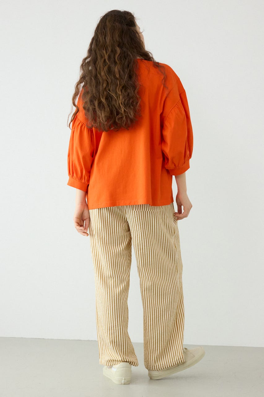 リラックスワイドパンツ 柄YEL FREE