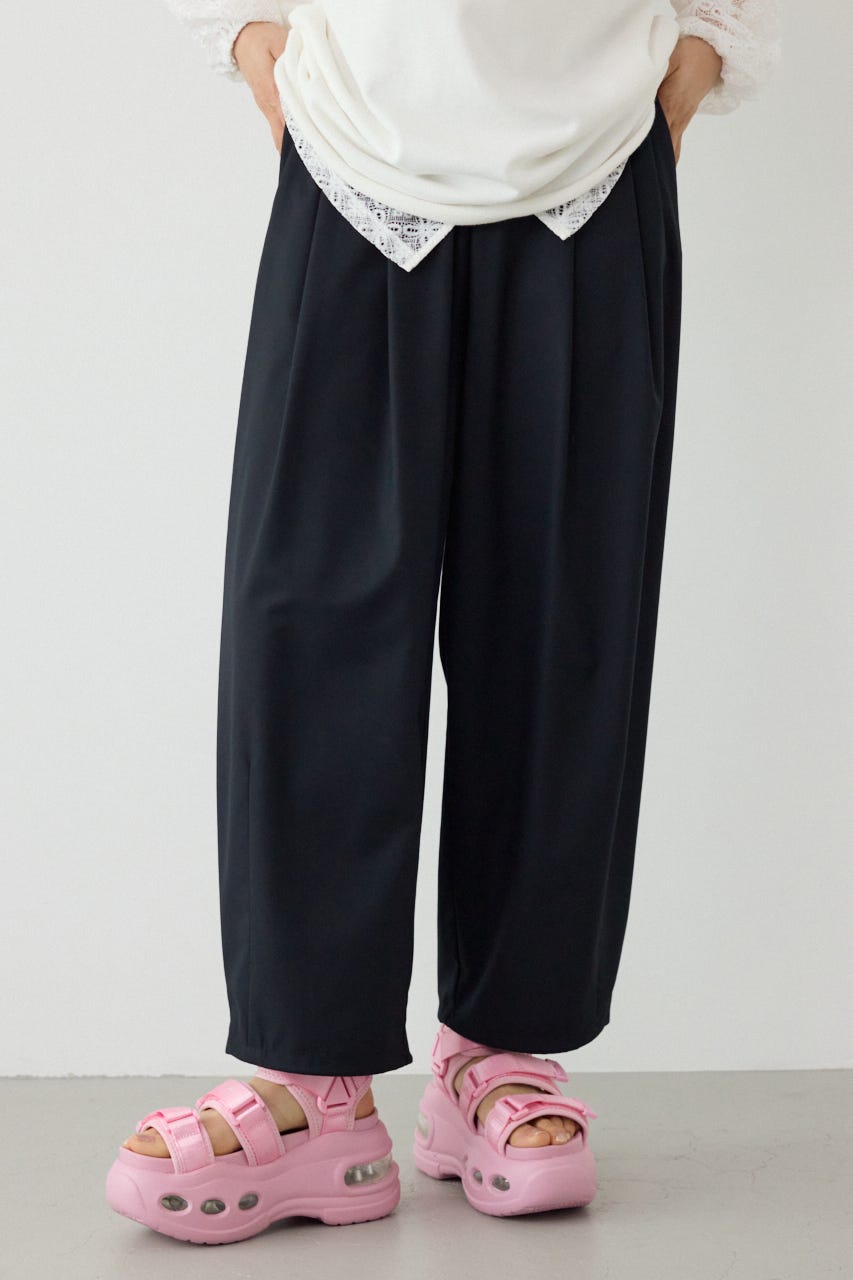 コクーンタックパンツ BLK S