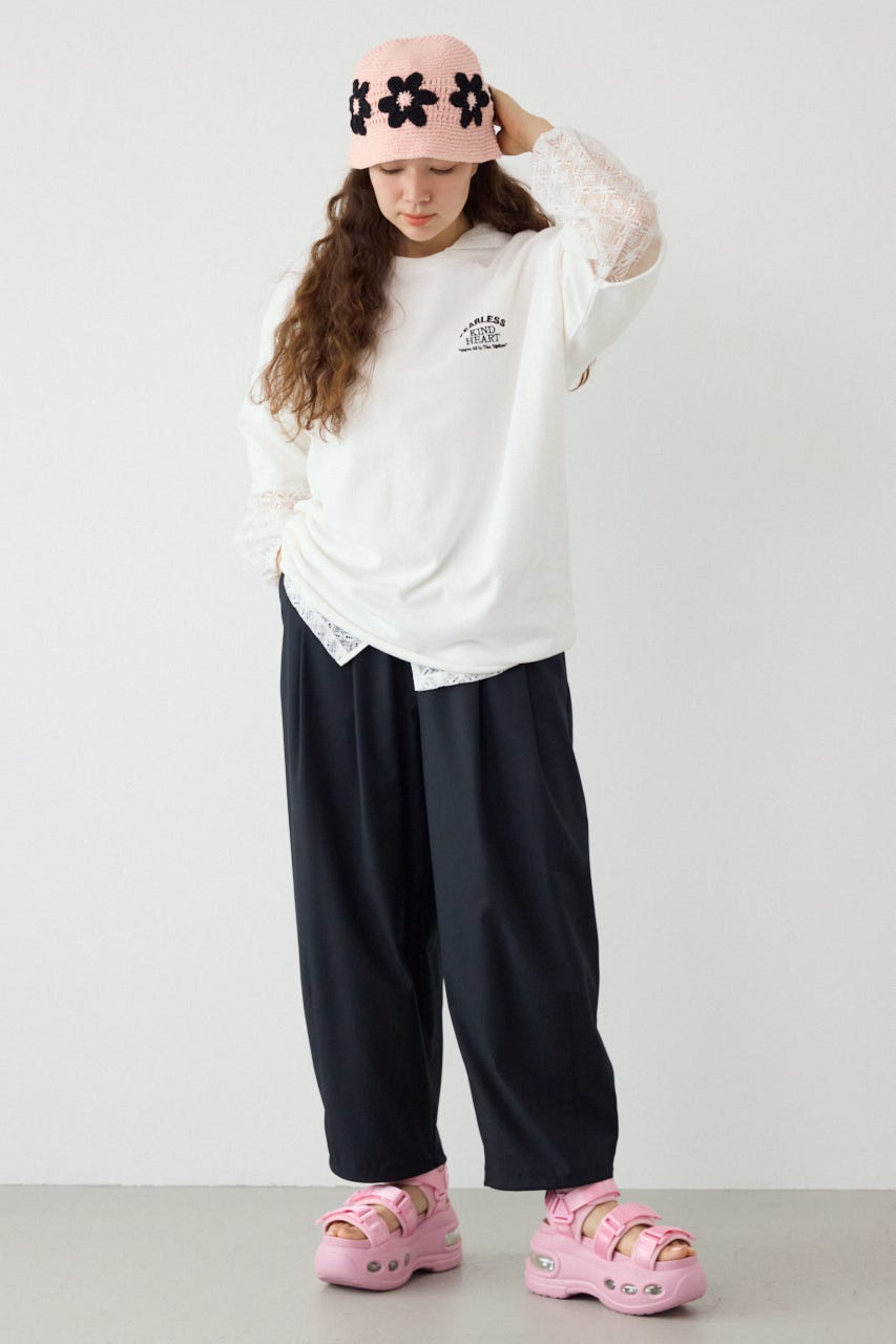 コクーンタックパンツ BLK S