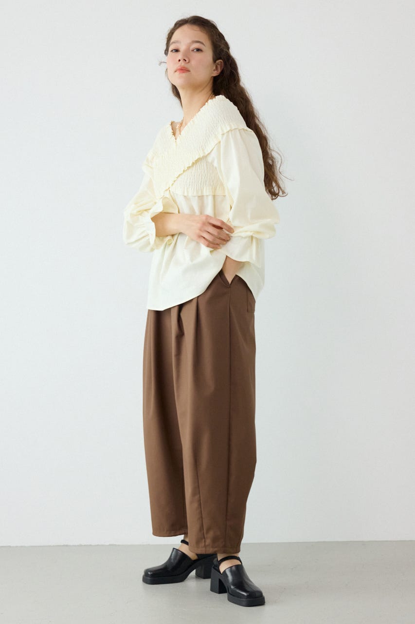 コクーンタックパンツ BRN M