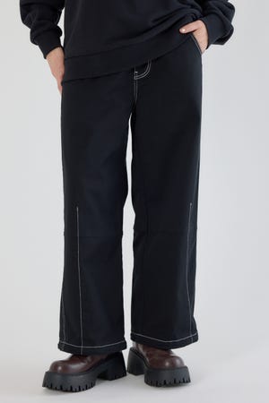 ステッチバレルパンツ