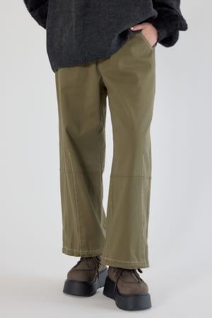 ステッチバレルパンツ