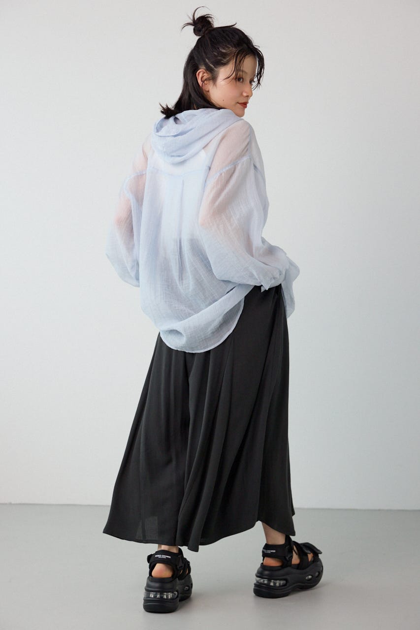 レーヨンクレープリラックススカーチョ C.GRY FREE