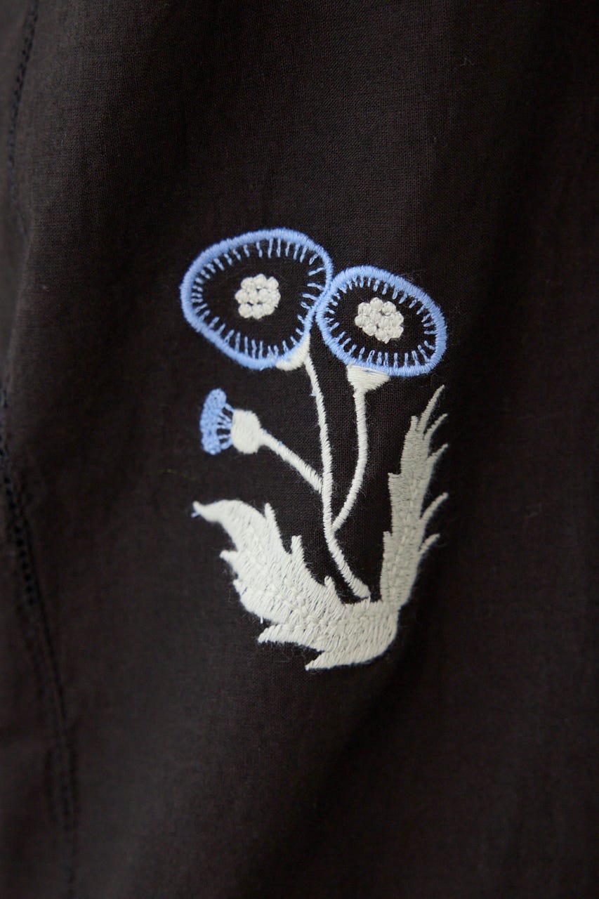 INDIA EMBROIDERYパンツ BLK FREE