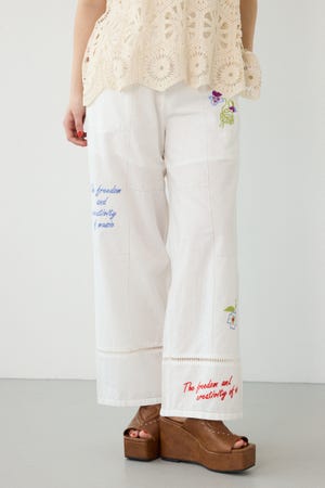 INDIA EMBROIDERYパンツ