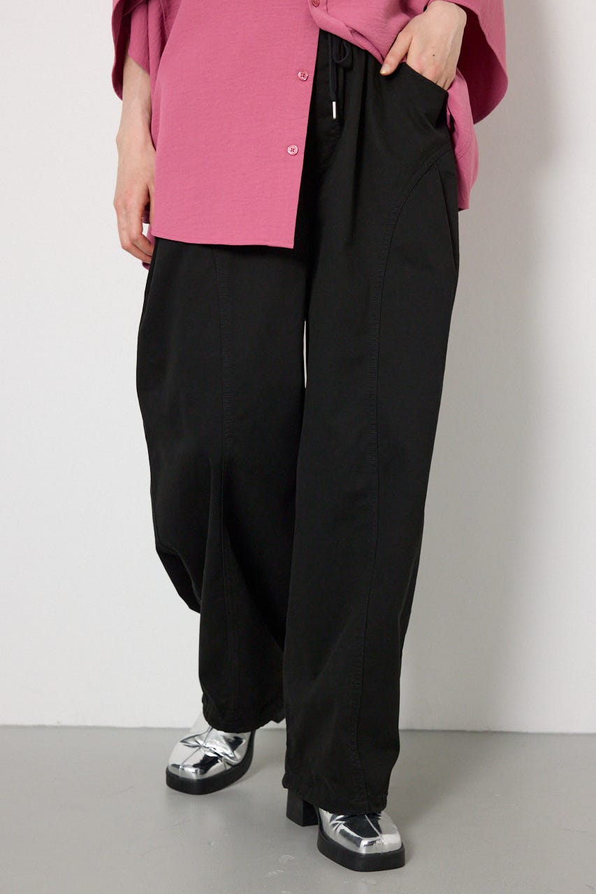 バックスタッズカーブパンツ BLK FREE