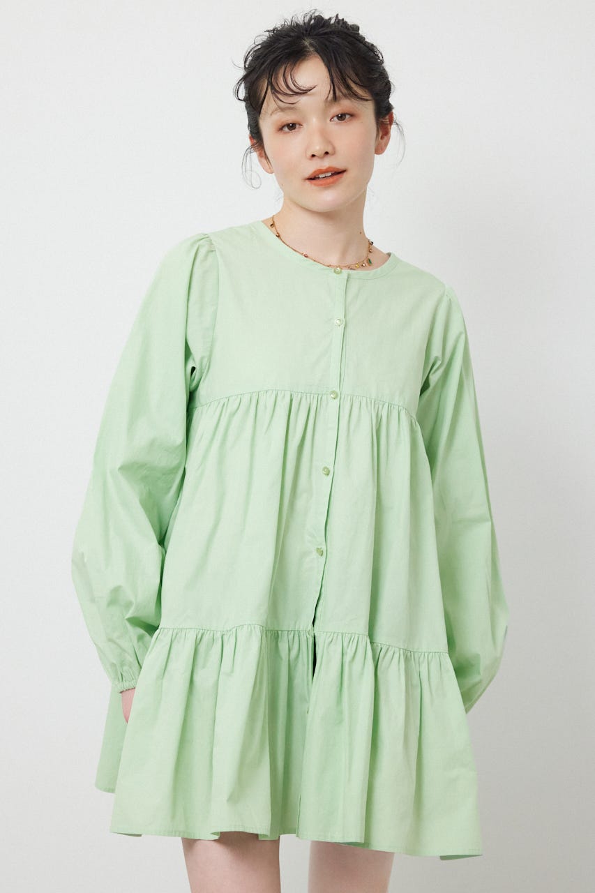レースアップ2WAYチュニックワンピース MINT FREE