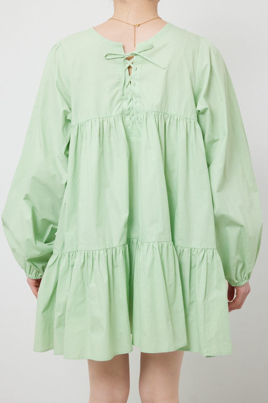 レースアップ2WAYチュニックワンピース MINT FREE