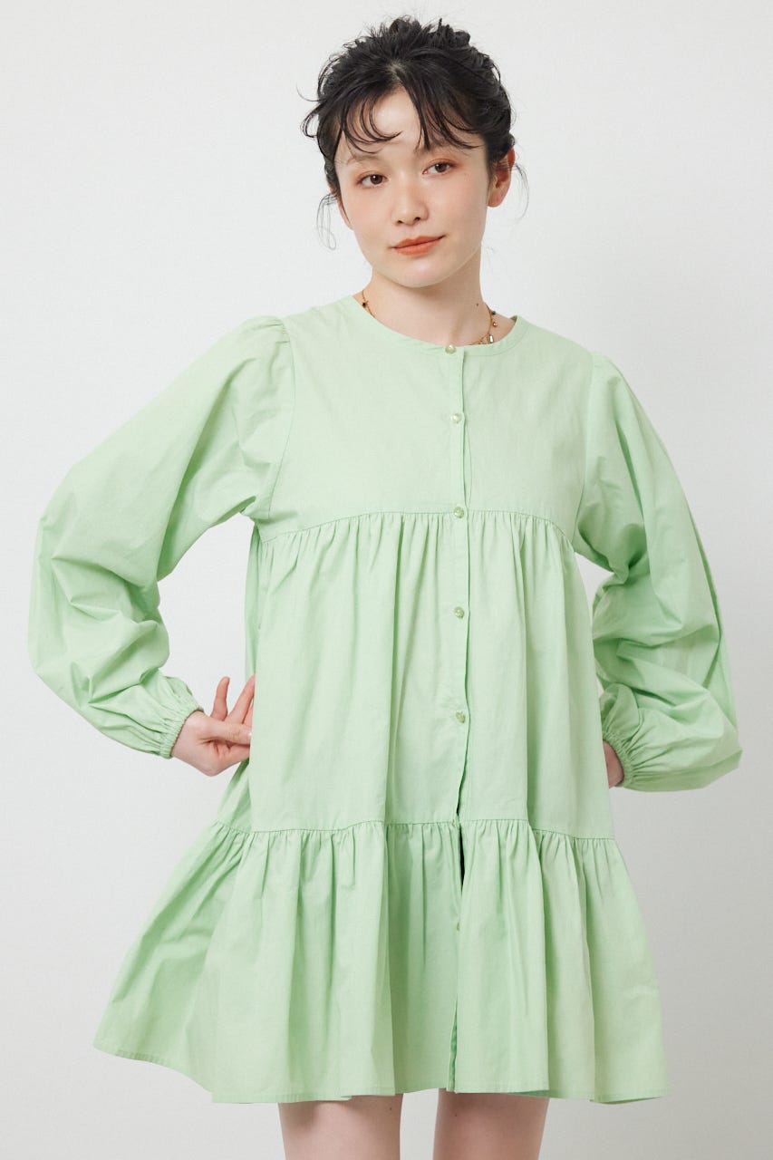 レースアップ2WAYチュニックワンピース MINT FREE