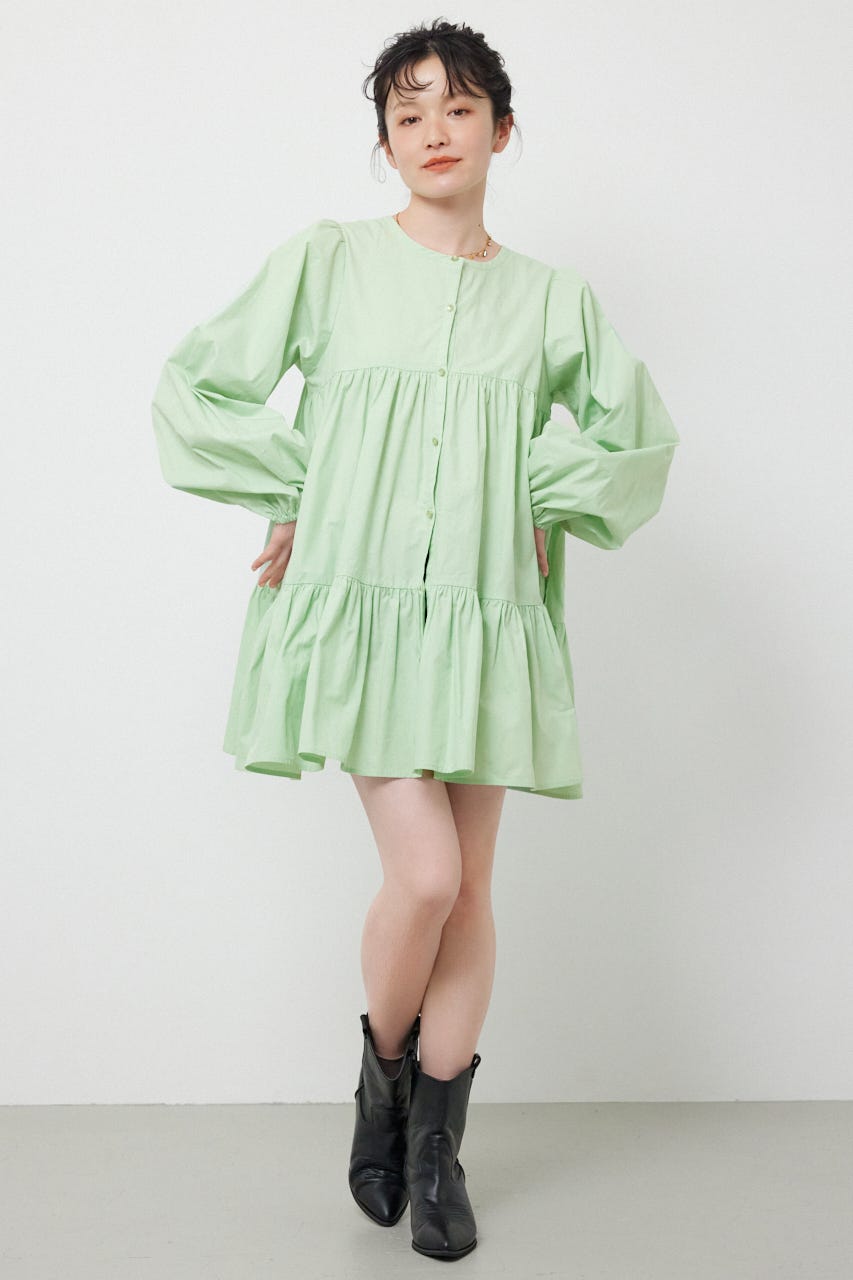 レースアップ2WAYチュニックワンピース MINT FREE