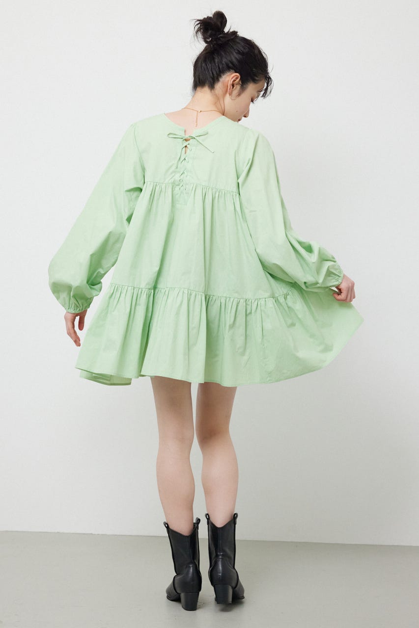 レースアップ2WAYチュニックワンピース MINT FREE