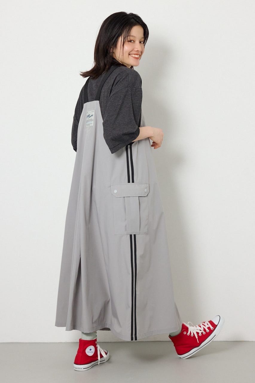 W/Rサイドラインジャンパースカート GRY FREE