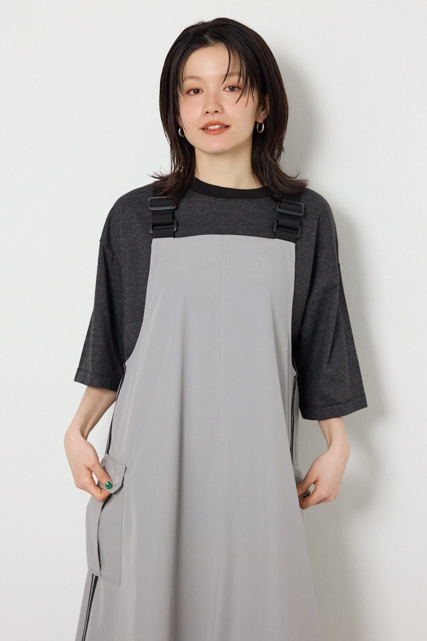 W/Rサイドラインジャンパースカート GRY FREE