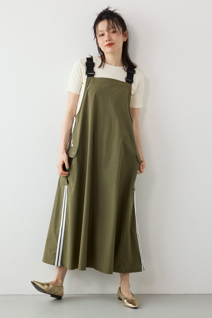 W/Rサイドラインジャンパースカート KHA FREE