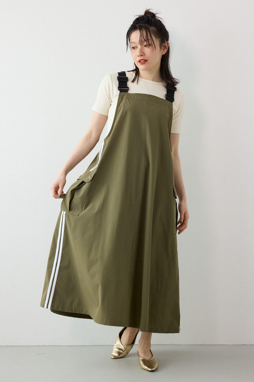 W/Rサイドラインジャンパースカート KHA FREE