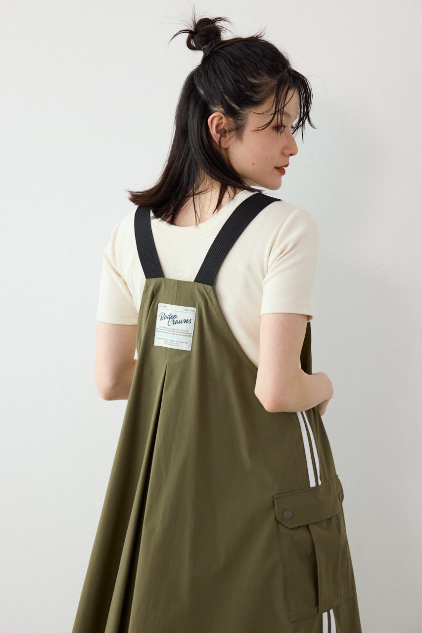 W/Rサイドラインジャンパースカート KHA FREE