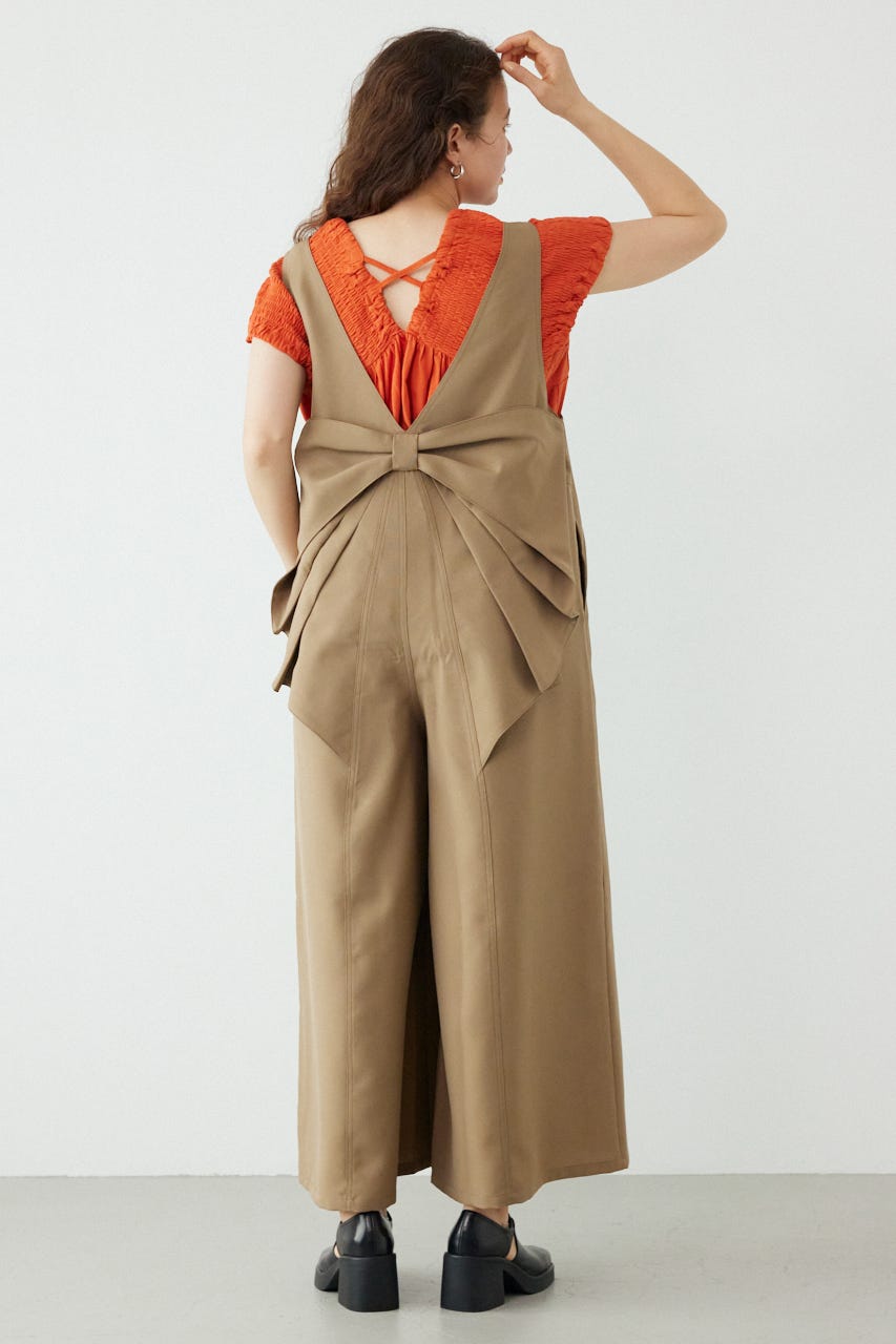 バックリボンオールインワン BEG FREE