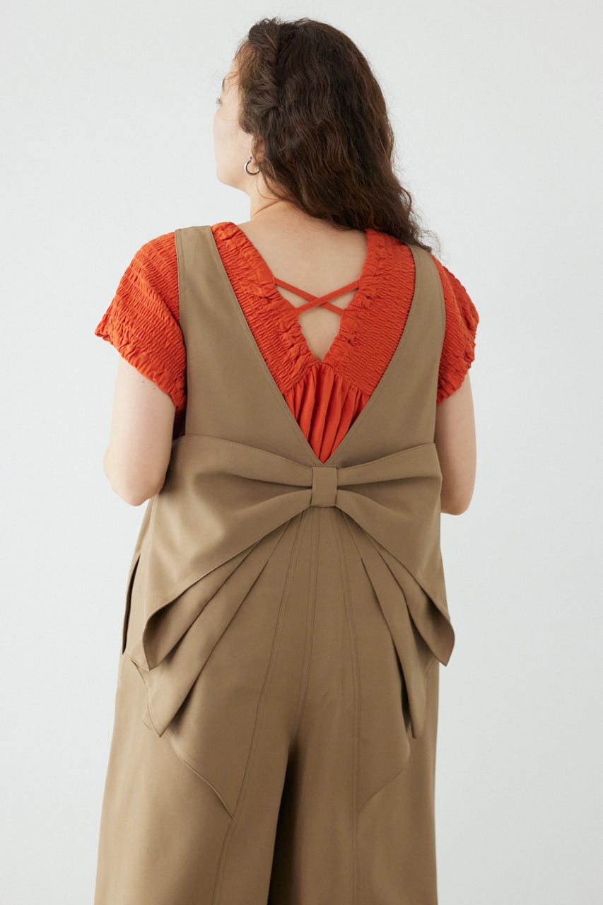 バックリボンオールインワン BEG FREE