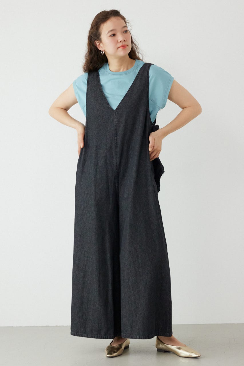 バックリボンオールインワン BLK FREE