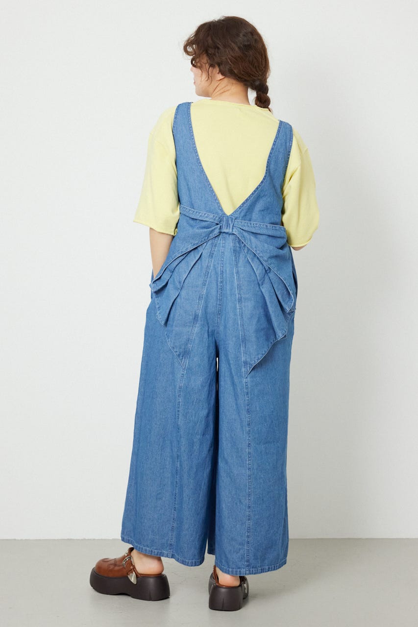 バックリボンオールインワン BLU FREE