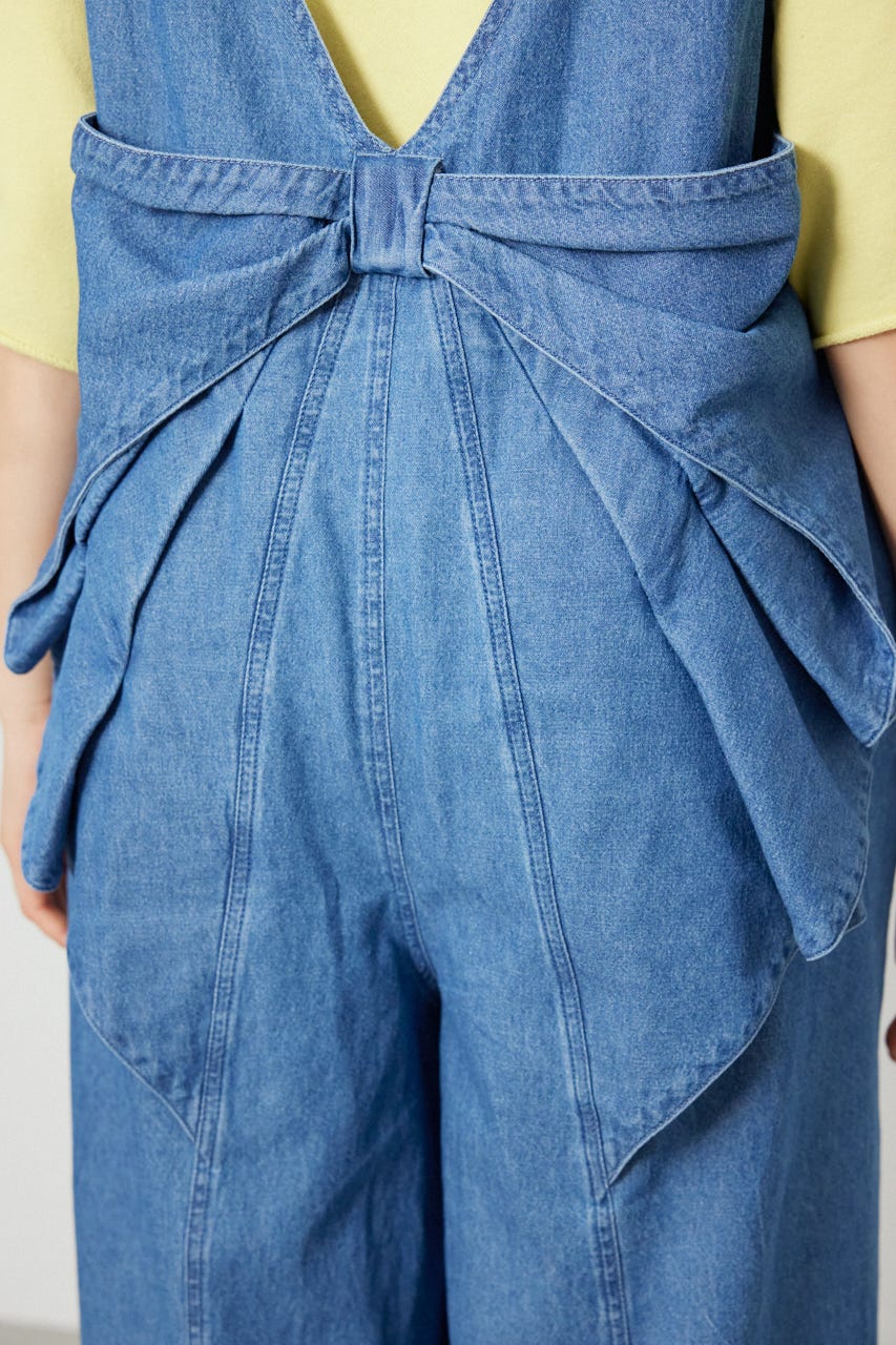 バックリボンオールインワン BLU FREE