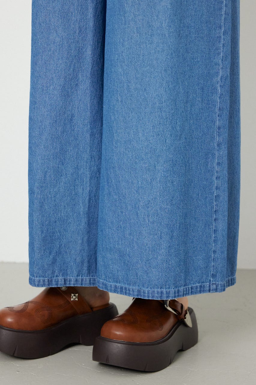 バックリボンオールインワン BLU FREE