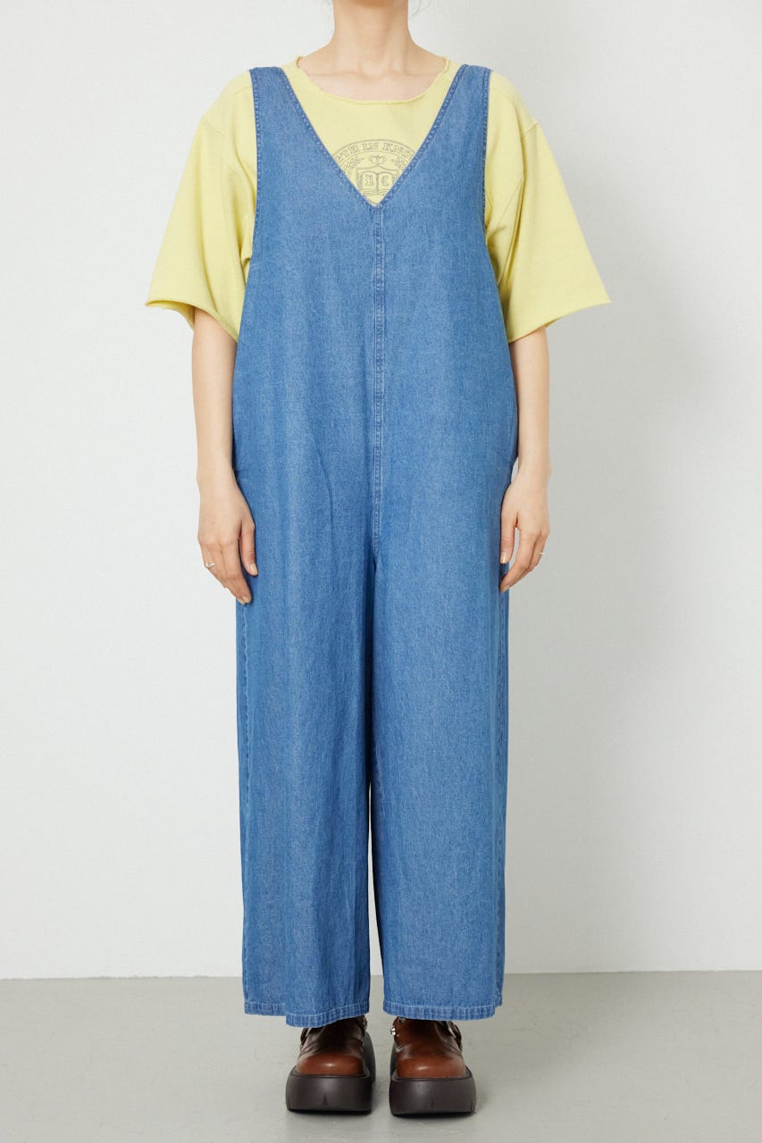 バックリボンオールインワン BLU FREE