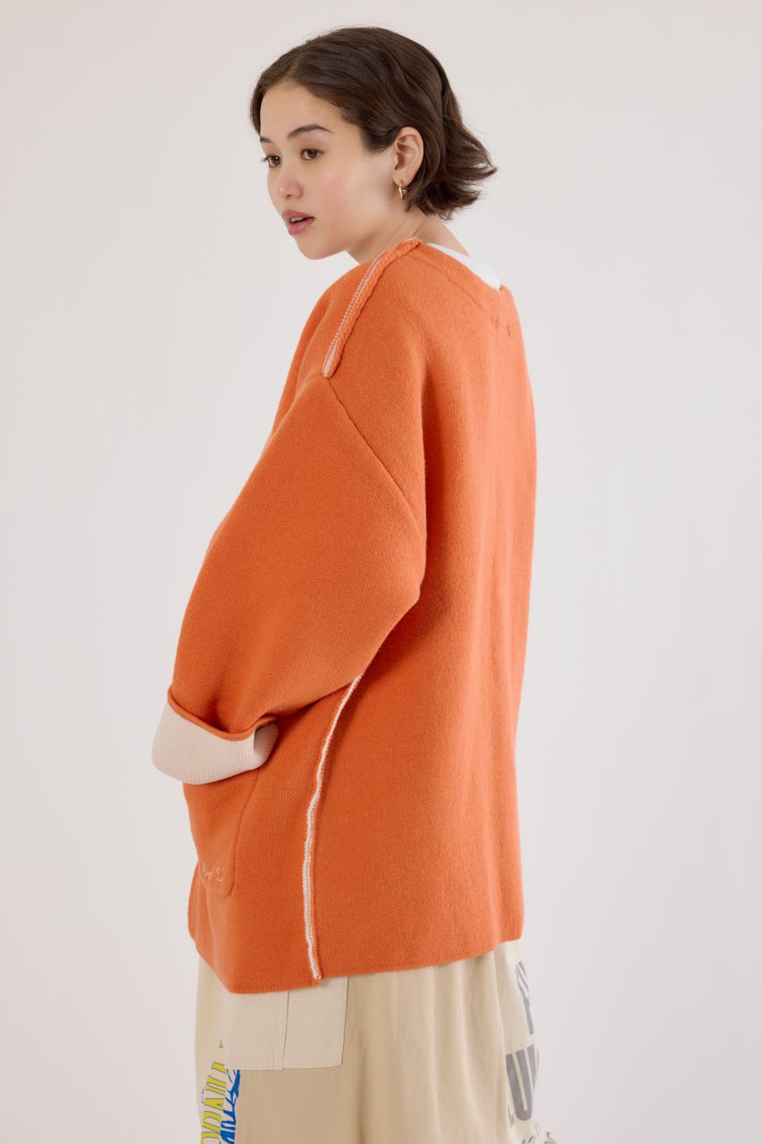 ダブルフェイスニットジャケット ORG FREE