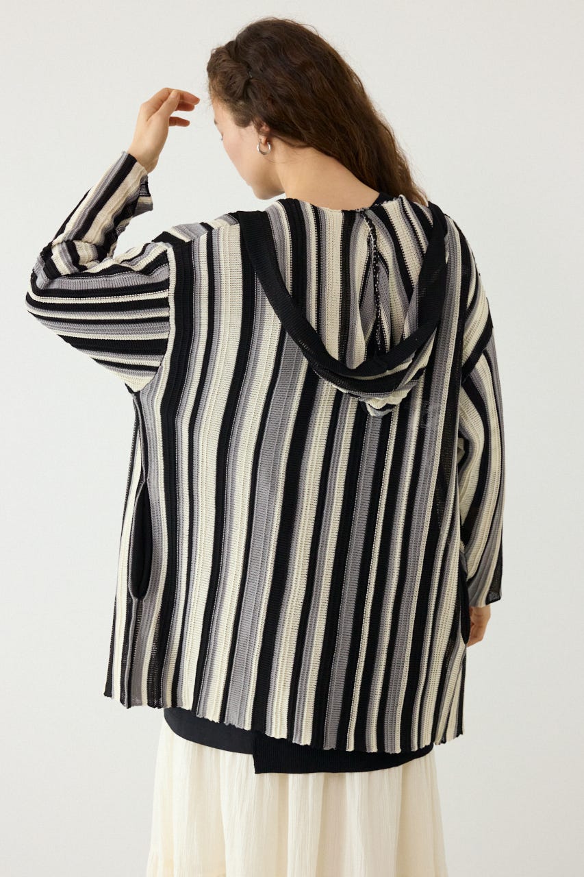 マルチカラーフードトッパー 柄BLK FREE