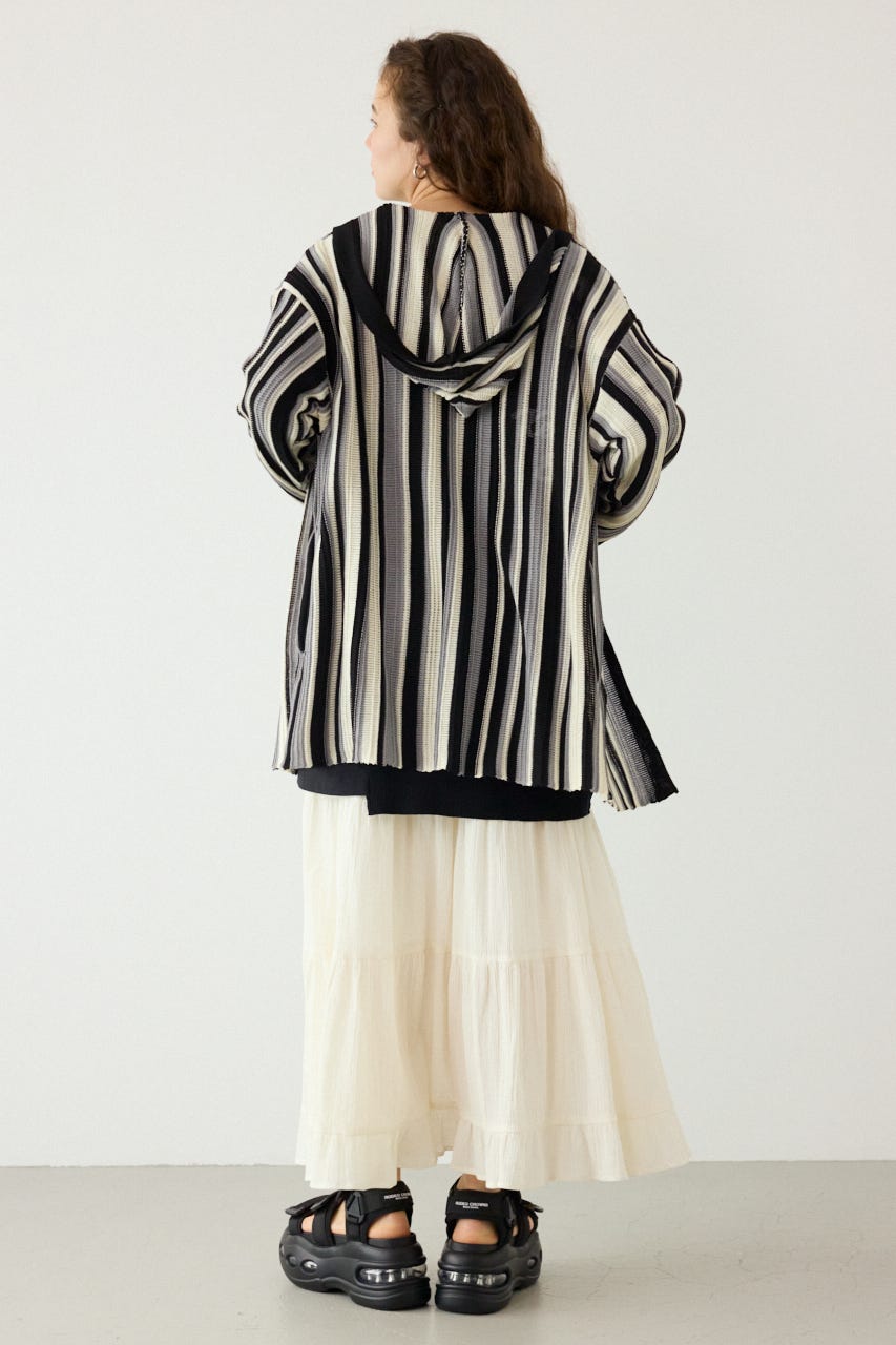 マルチカラーフードトッパー 柄BLK FREE