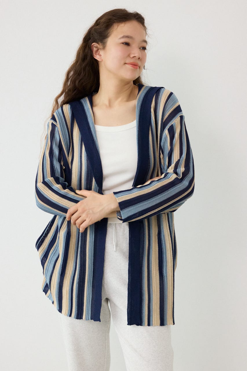 マルチカラーフードトッパー 柄BLU FREE