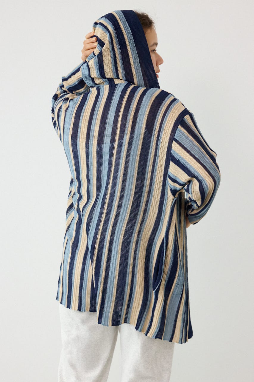 マルチカラーフードトッパー 柄BLU FREE