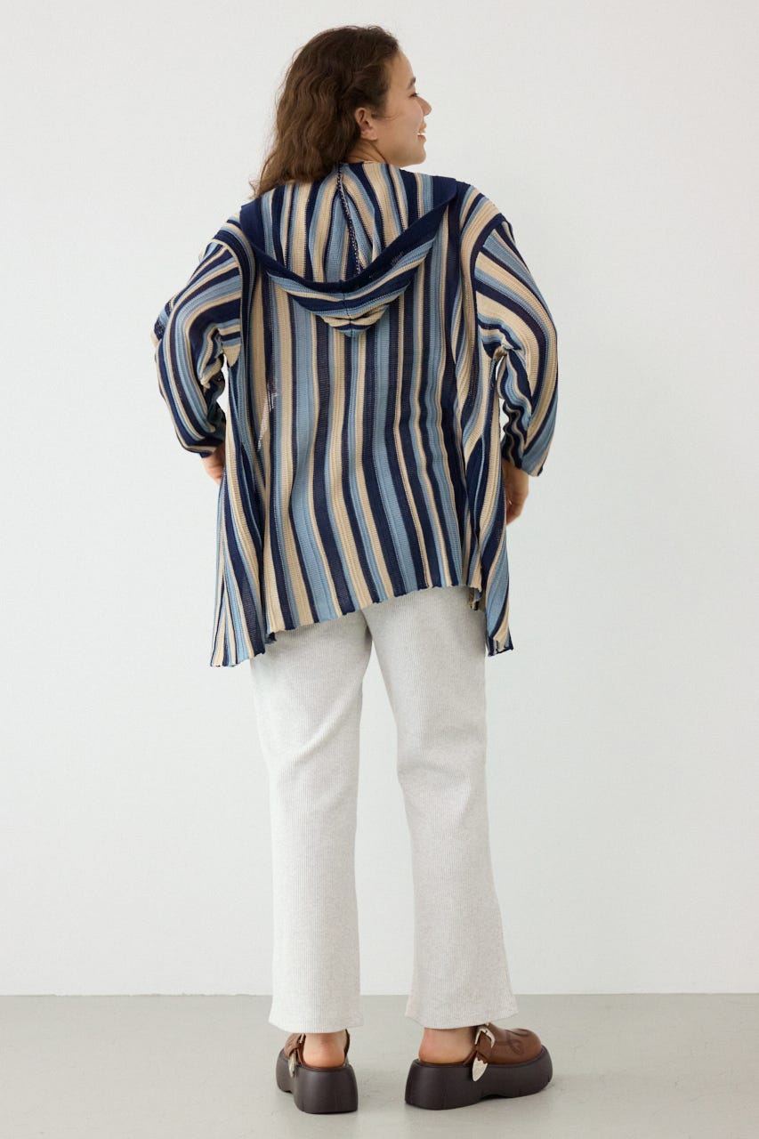 マルチカラーフードトッパー 柄BLU FREE